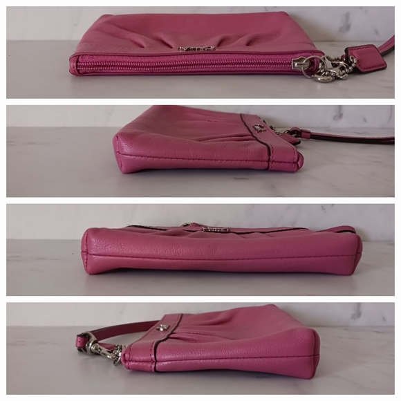 Coach Pink Leather Wrislet - Picture 5 of 11